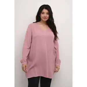 Damen Bluse mit langen Ärmeln KAFFE Curve Ami image-2