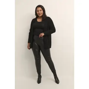 Women's cardigan KAFFE Curve Farsia image-1