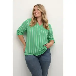 Blusa feminina KAFFE Curve Sida image-2