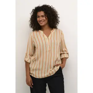 Blusa feminina KAFFE Curve Sida image-3