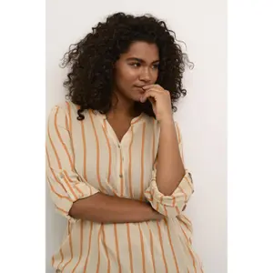 Blusa feminina KAFFE Curve Sida image-6