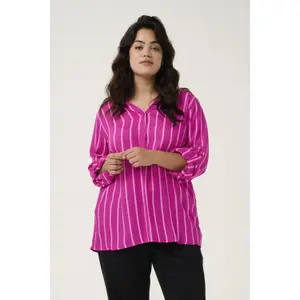 Blusa feminina KAFFE Curve Sida image-3