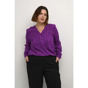 Blusa feminina KAFFE Curve Sida image-1