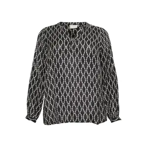 Blusa feminina KAFFE Curve Ollia image-0