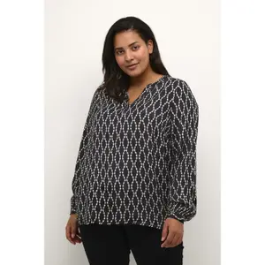 Blusa feminina KAFFE Curve Ollia image-1