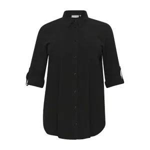 Camisa de manga comprida feminina KAFFE Curve Nana image-0