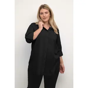 Camisa de manga comprida feminina KAFFE Curve Nana image-4