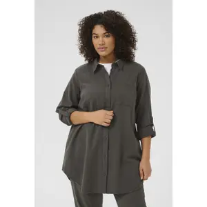 Camisa de manga comprida feminina KAFFE Curve Nana image-2