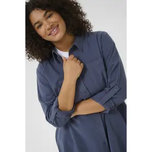 Camisa de manga comprida feminina KAFFE Curve Nana image-6