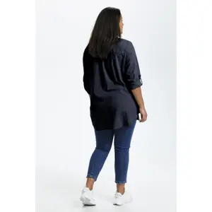 Camisa de manga comprida feminina KAFFE Curve Nana image-4