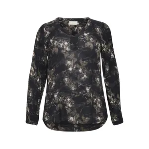 Bluzka damska KAFFE Curve Olive Ami image-0