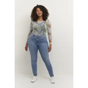 Langärmelige Bluse, Damen KAFFE Curve Meshu image-1