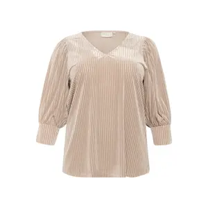 Blusa feminina KAFFE Curve Cacanna image-0