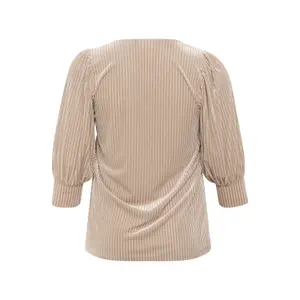 Blusa feminina KAFFE Curve Cacanna image-3