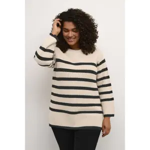 Damski sweter z dzianiny KAFFE Curve Milla image-2