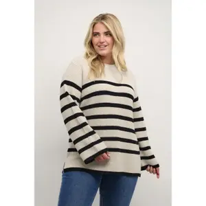 Damski sweter z dzianiny KAFFE Curve Milla image-3