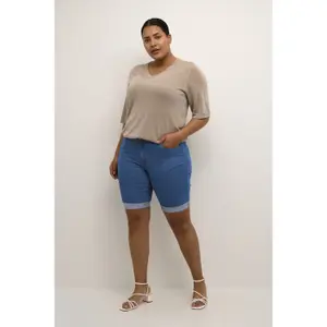 Jeansshorts Damen KAFFE Curve Vicka image-1