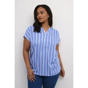 Blusa feminina KAFFE Curve Sida Wing Sl image-1