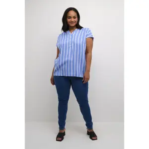Blusa feminina KAFFE Curve Sida Wing Sl image-2