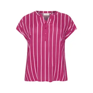 Blusa feminina KAFFE Curve Sida Wing Sl image-0