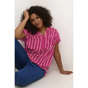 Blusa feminina KAFFE Curve Sida Wing Sl image-5