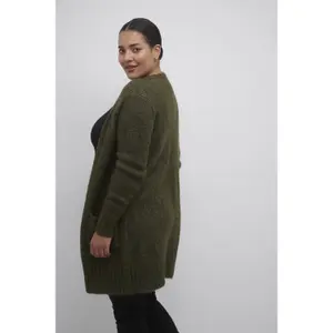 Women's knitted cardigan KAFFE Curve Lioma image-3