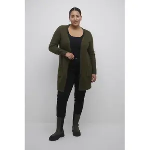 Women's knitted cardigan KAFFE Curve Lioma image-1