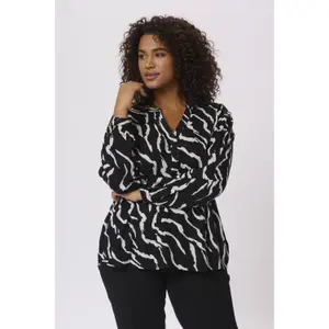 Blusa de manga comprida feminina KAFFE Curve Mirta Tilly image-4