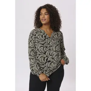 Blusa de manga comprida feminina KAFFE Curve Mirta Tilly image-6