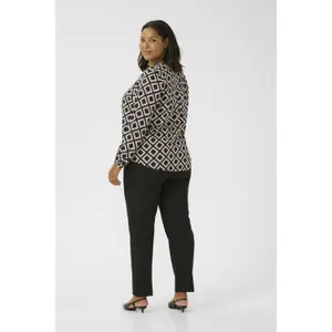 Blusa de manga comprida feminina KAFFE Curve Mirta Tilly image-4