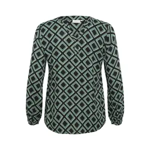Blusa de manga comprida feminina KAFFE Curve Mirta Tilly image-0