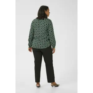Blusa de manga comprida feminina KAFFE Curve Mirta Tilly image-4