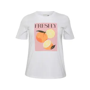 T-shirt de mulher KAFFE Curve Normi image-0