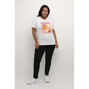 T-shirt de mulher KAFFE Curve Normi image-1