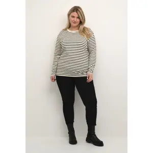 Camiseta de manga larga para mujer KAFFE Curve Winni image-1