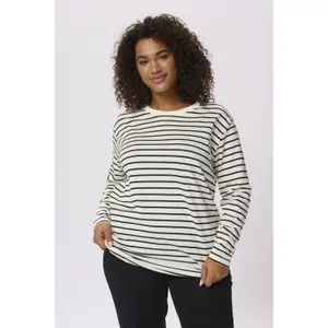 Camiseta de manga larga para mujer KAFFE Curve Winni image-3