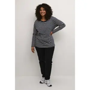 Camiseta de manga larga para mujer KAFFE Curve Winni image-1