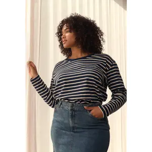 Camiseta de manga larga para mujer KAFFE Curve Winni image-5