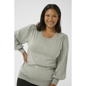 Women's knitted sweater KAFFE Curve Loni image-5