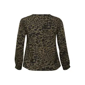 Blusa de manga comprida feminina KAFFE Curve Diana image-3