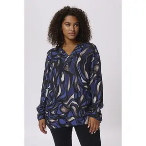 Blusa de manga comprida feminina KAFFE Curve Diana image-1