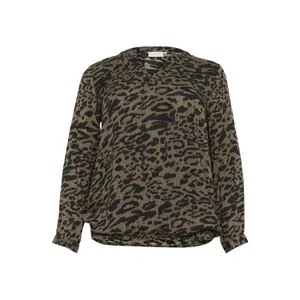 Blusa de manga comprida feminina KAFFE Curve Diana image-0