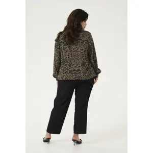 Blusa de manga comprida feminina KAFFE Curve Diana image-4