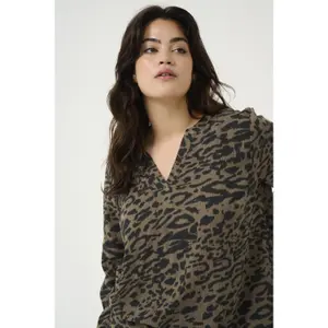 Blusa de manga comprida feminina KAFFE Curve Diana image-5