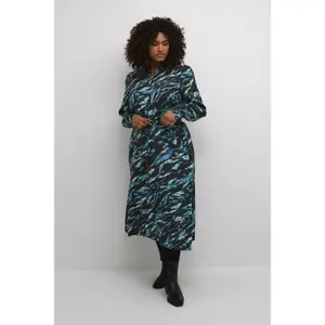 Vestido de camisa de mulher KAFFE Curve Natalia image-1