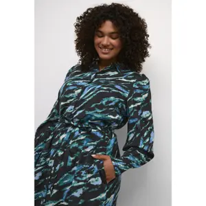 Vestido de camisa de mulher KAFFE Curve Natalia image-5