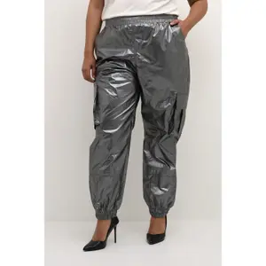 Pantalon cargo femme KAFFE Curve Shenna image-1