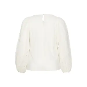 Long sleeve blouse for women KAFFE Curve Crista image-3