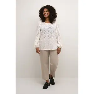 Long sleeve blouse for women KAFFE Curve Crista image-1