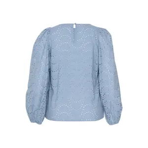 Long sleeve blouse for women KAFFE Curve Crista image-4